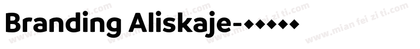 Branding Aliskaje字体转换